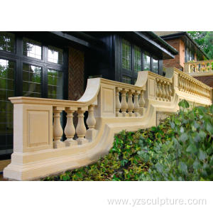 Hand Carved White Marble Handrail For Home